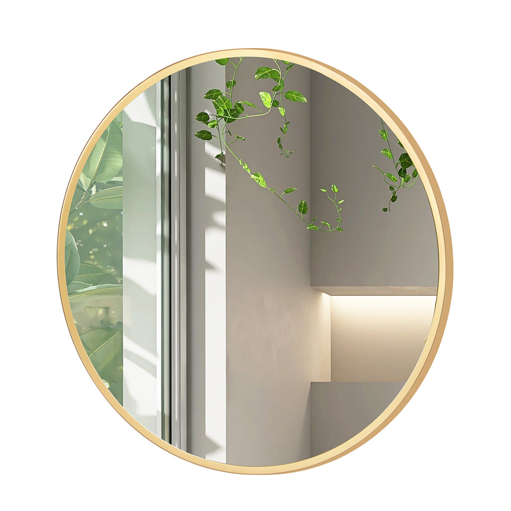Yezi Wall Mirror Round Bathroom Decor 50cm-1954803007363354625