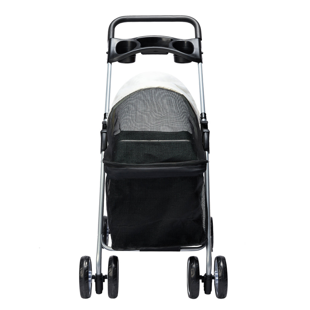 PaWz Large Pet Stroller Dog Cat Carrier Black-1954802606761185281