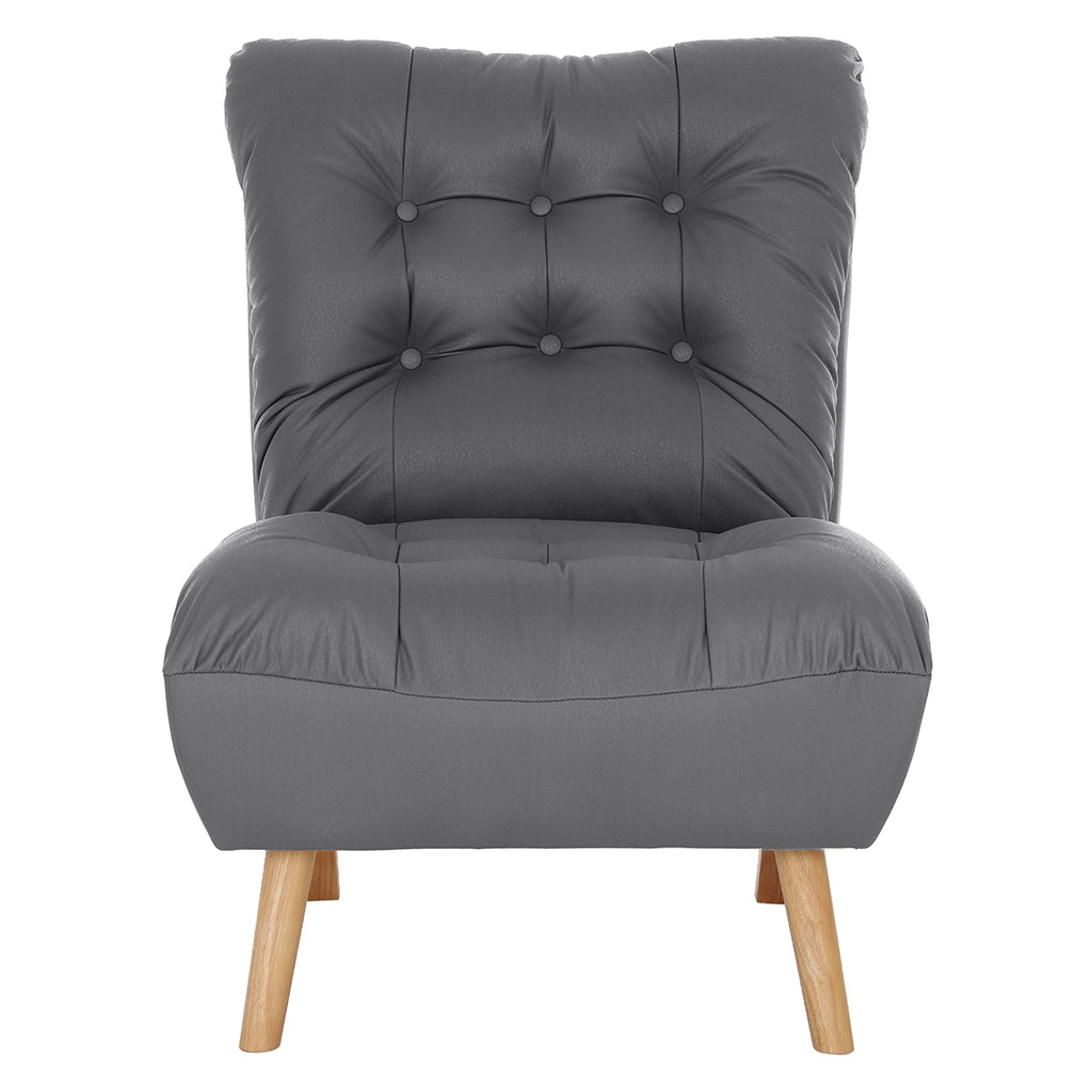 Levede Accent Chair Sofa Recliner Adjustable Grey-1954802893047599105