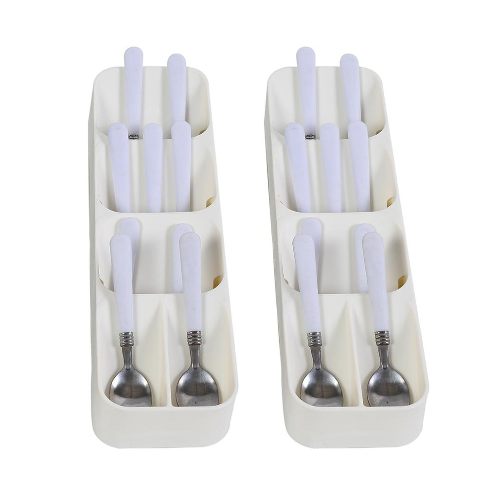 2x Cutlery Organiser Drying Tray Kitchen-1954802799418150913