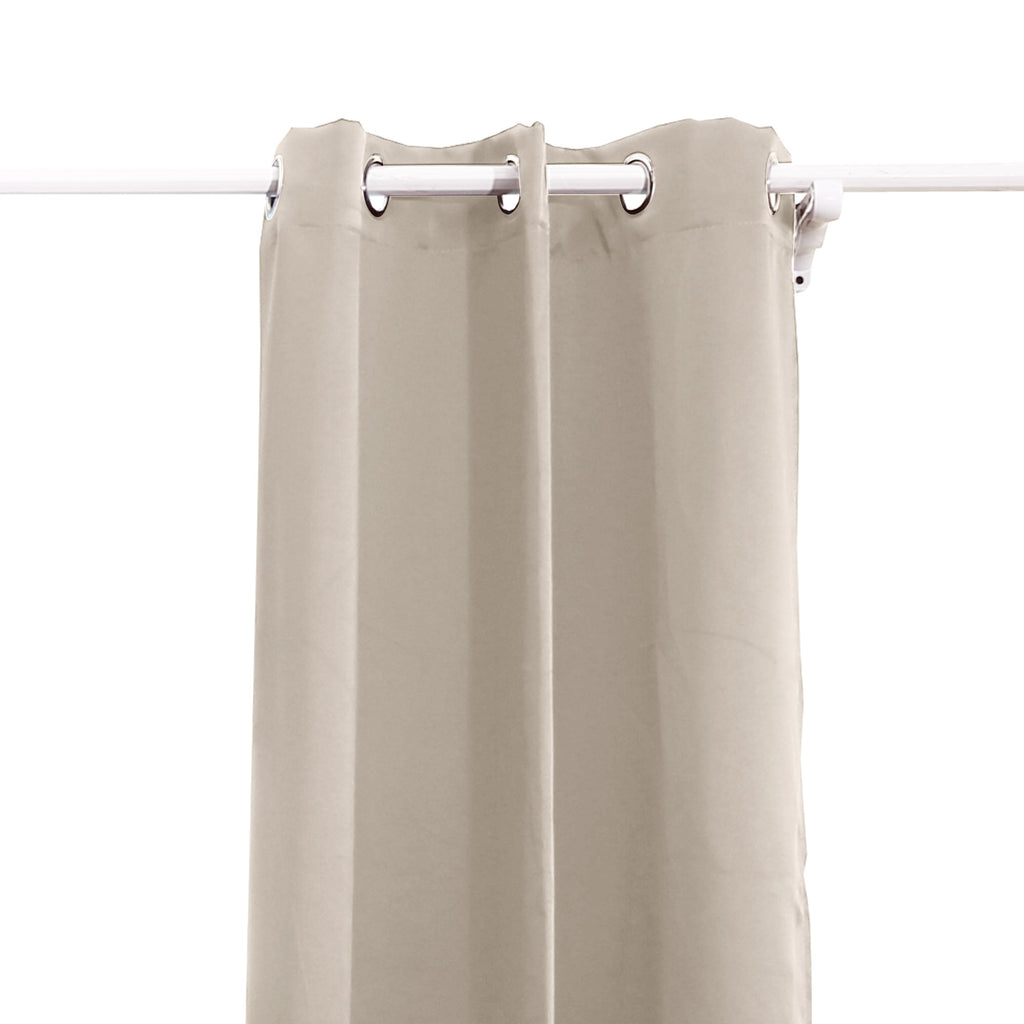 2x Blockout Curtains Panels 3 Layers Beige-1954802969753030657
