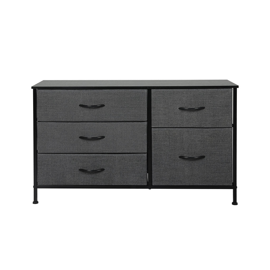 Levede Storage Cabinet Tower Chest Dark Grey-1954802991836041217