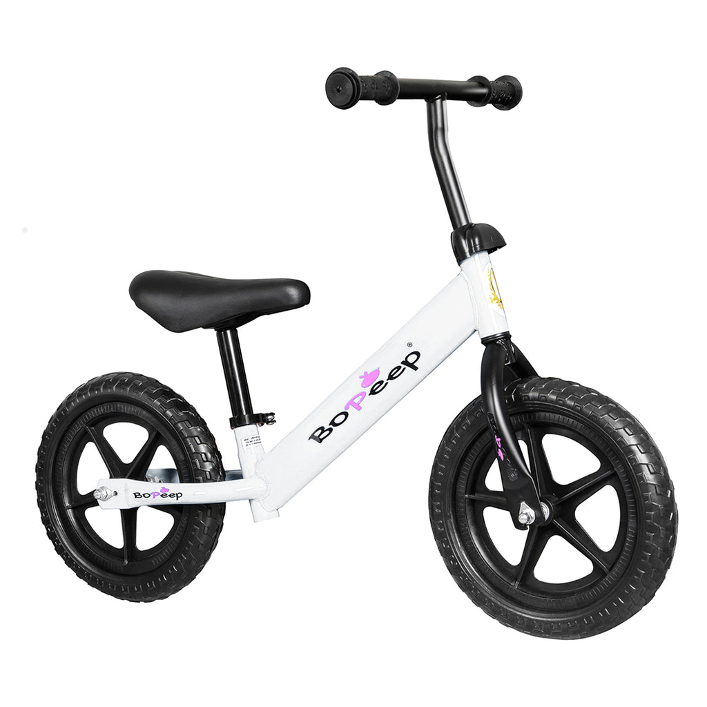 BoPeep Kids Balance Bike Ride On Toys White-1954802781772713985