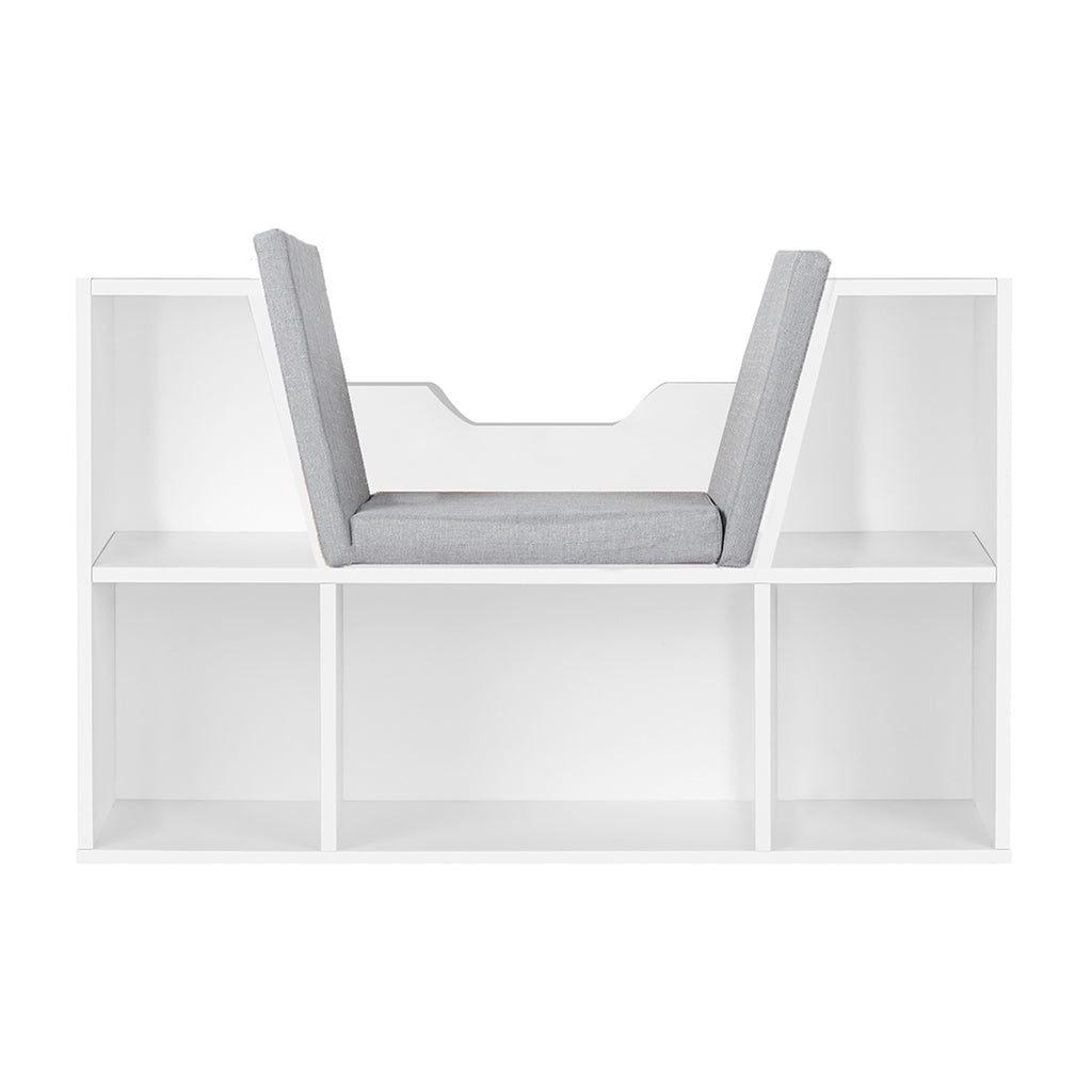Levede Kids Bookcase Toys Box Shelf White-1954802614847803393