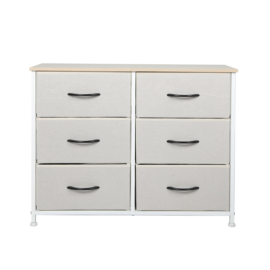 Levede Storage Cabinet Tower Chest Beige-1954802981799071745