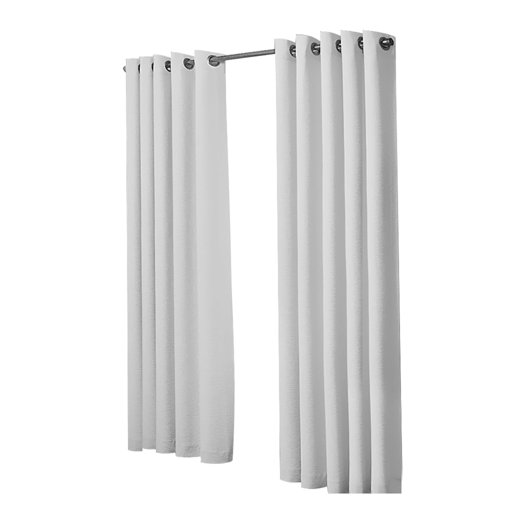 2x Blockout Curtains Panels 3 Layers Grey-1954802971963428865