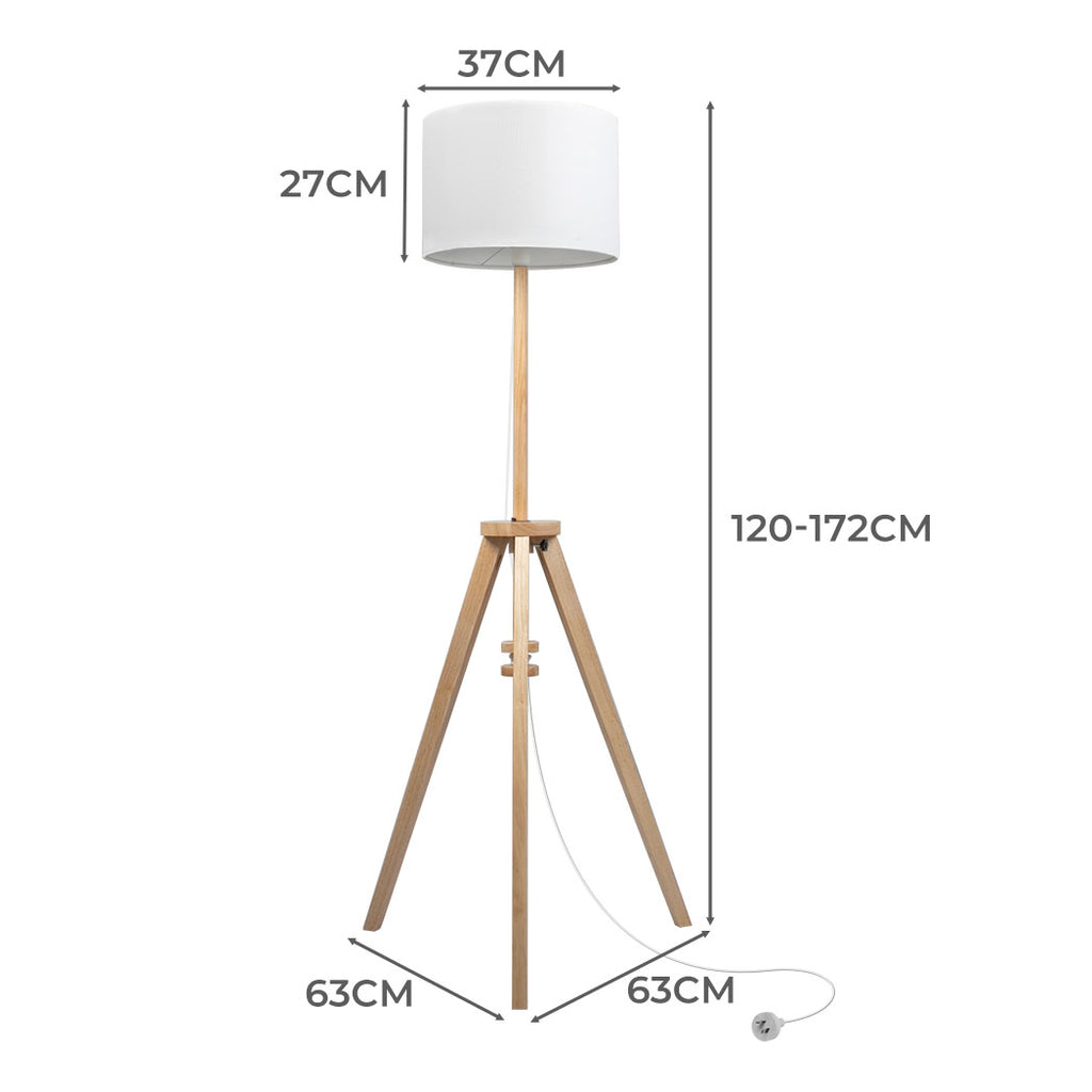EMITTO Tripod Floor Lamp Wooden Modern Natural-1963748915610259458