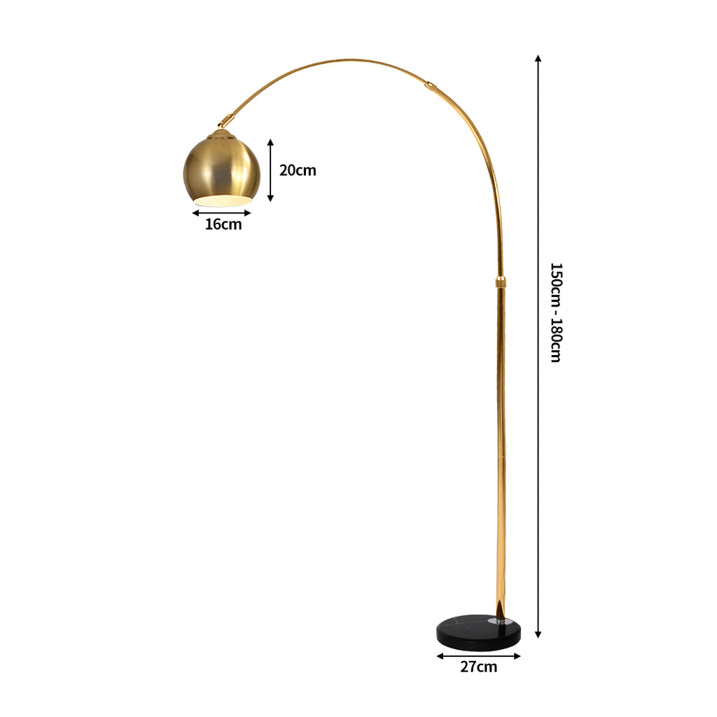 EMITTO Modern LED Floor Lamp Stand Reading Gold-1954802826320416770