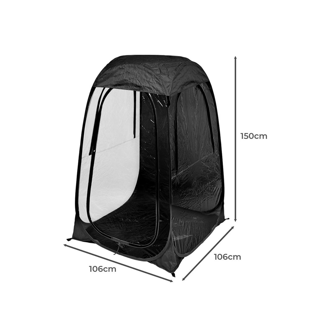 2x Mountview Pop Up Tent Camping Weather Black-1954802642677010434
