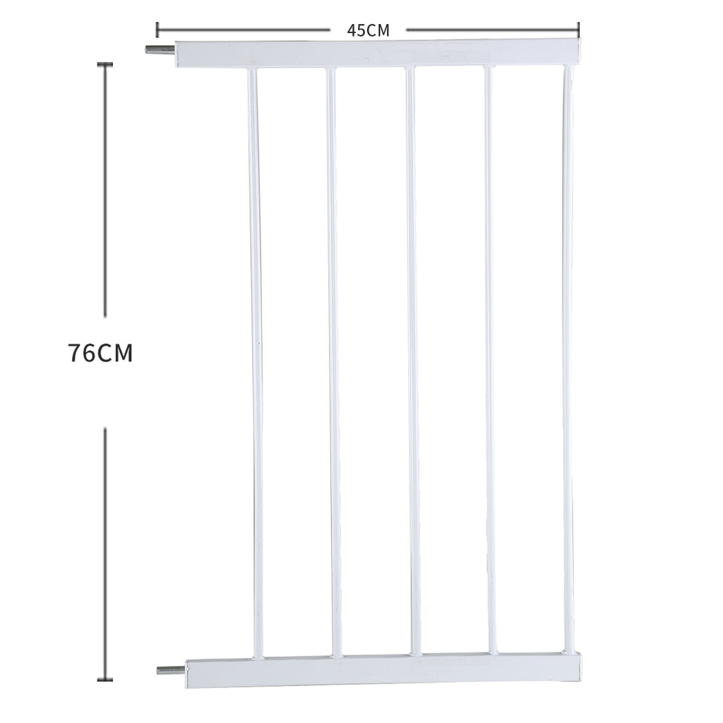 Levede Baby Safety Gate Adjustable Pet White 45cm Extension-1954802908788822018