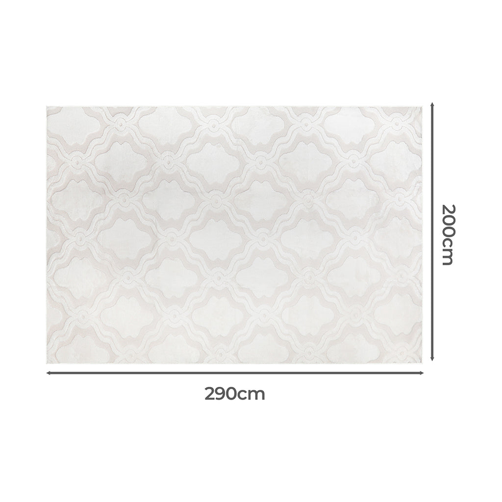 Marlow Floor Rugs Soft Shaggy 10mm Pile 200x290-1954802392067346434