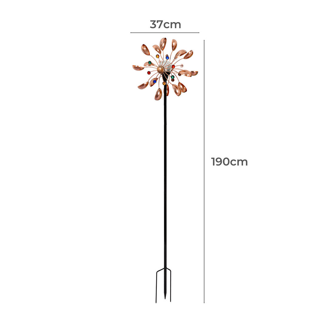 Garden Windmill Solar Light Wind Spinner-1954802331891666945