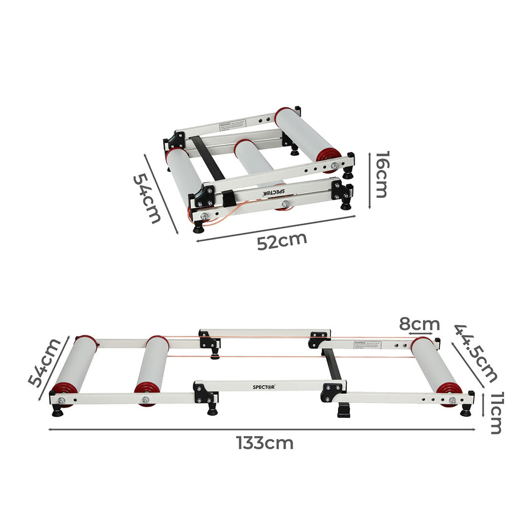 Spector Bike Roller Adjustable Bicycle White-1954802604445929474