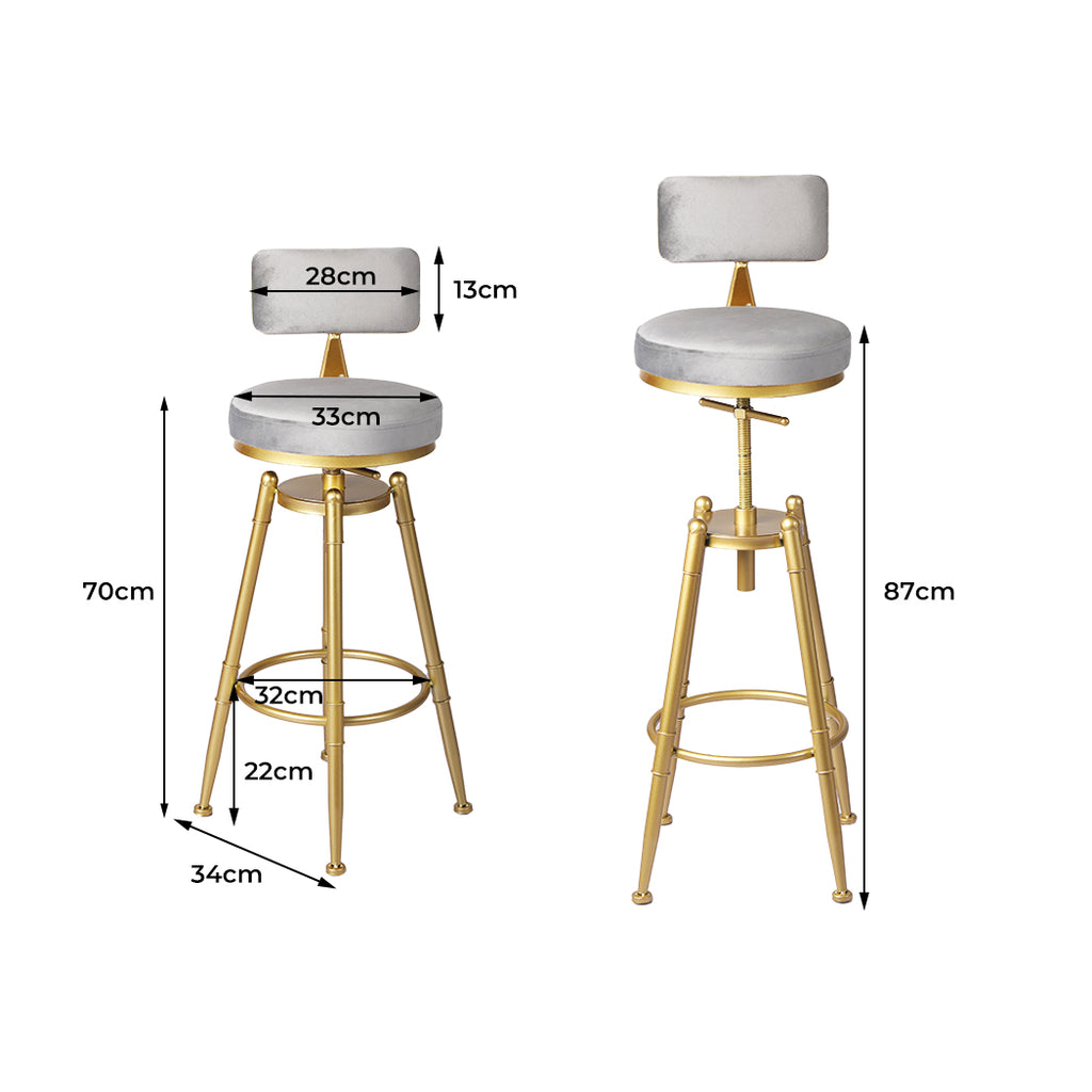 Levede 1x Bar Stools Kitchen Stool Chair-1954802407074566146