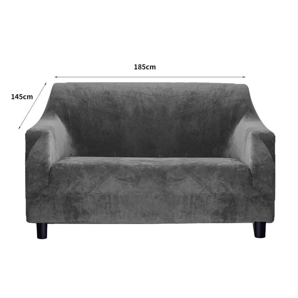 Marlow Sofa Covers 2 Seater High Stretch Grey-1954802341286907906