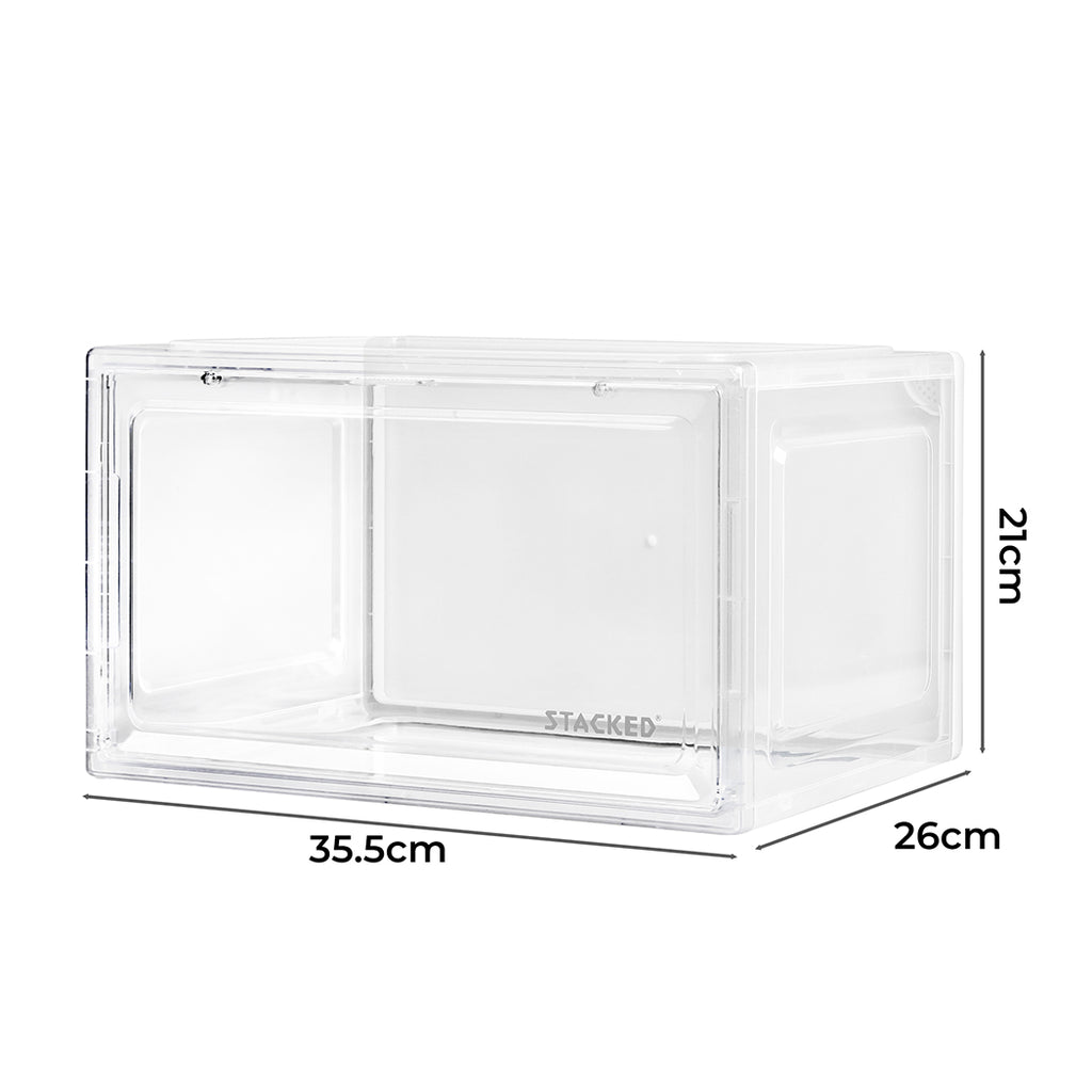 Stacked Shoe Box Acrylic Sneaker Display 1PC Clear-1954802596967485442