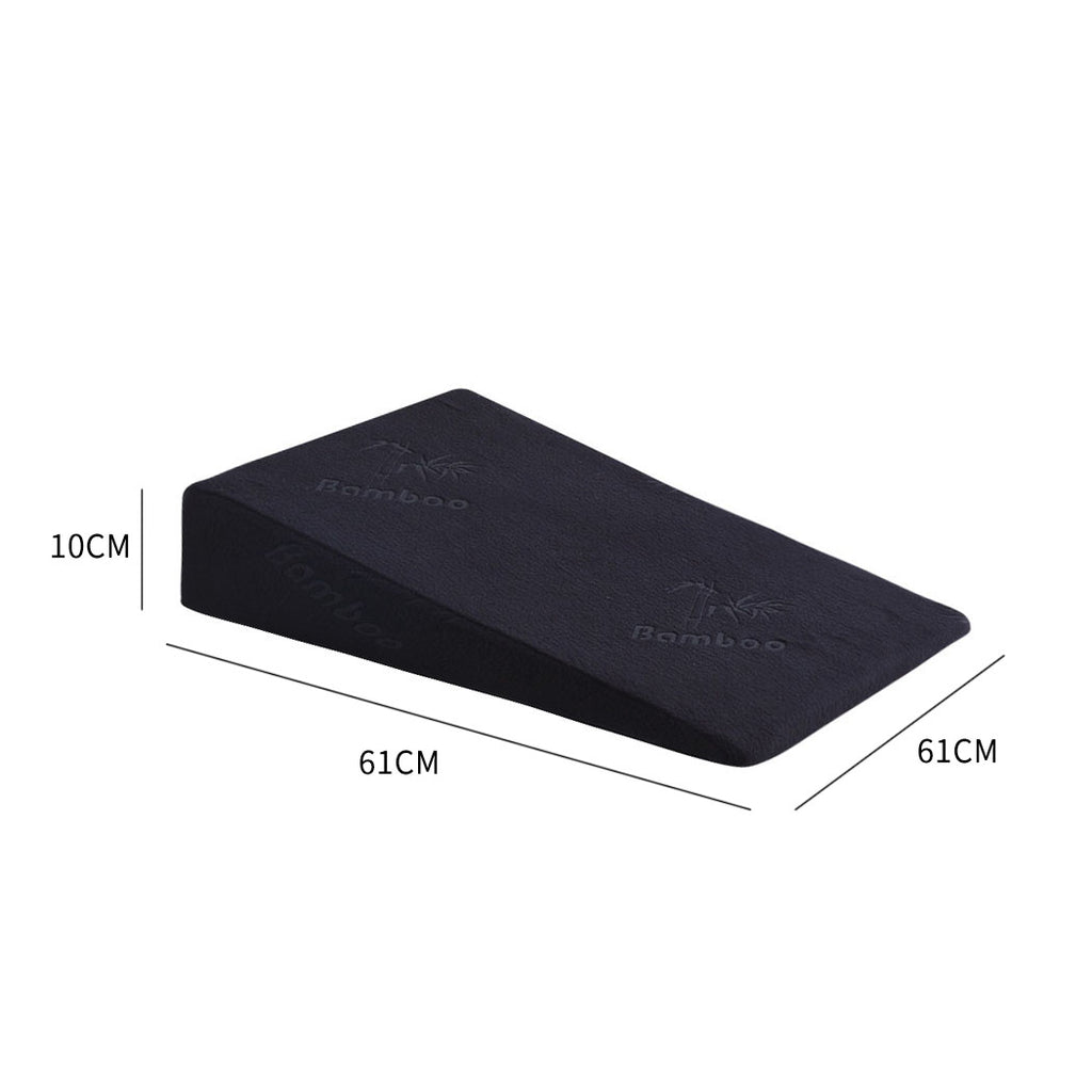 2x Cool Gel Memory Foam Bed Wedge Pillow-1954802412501995522