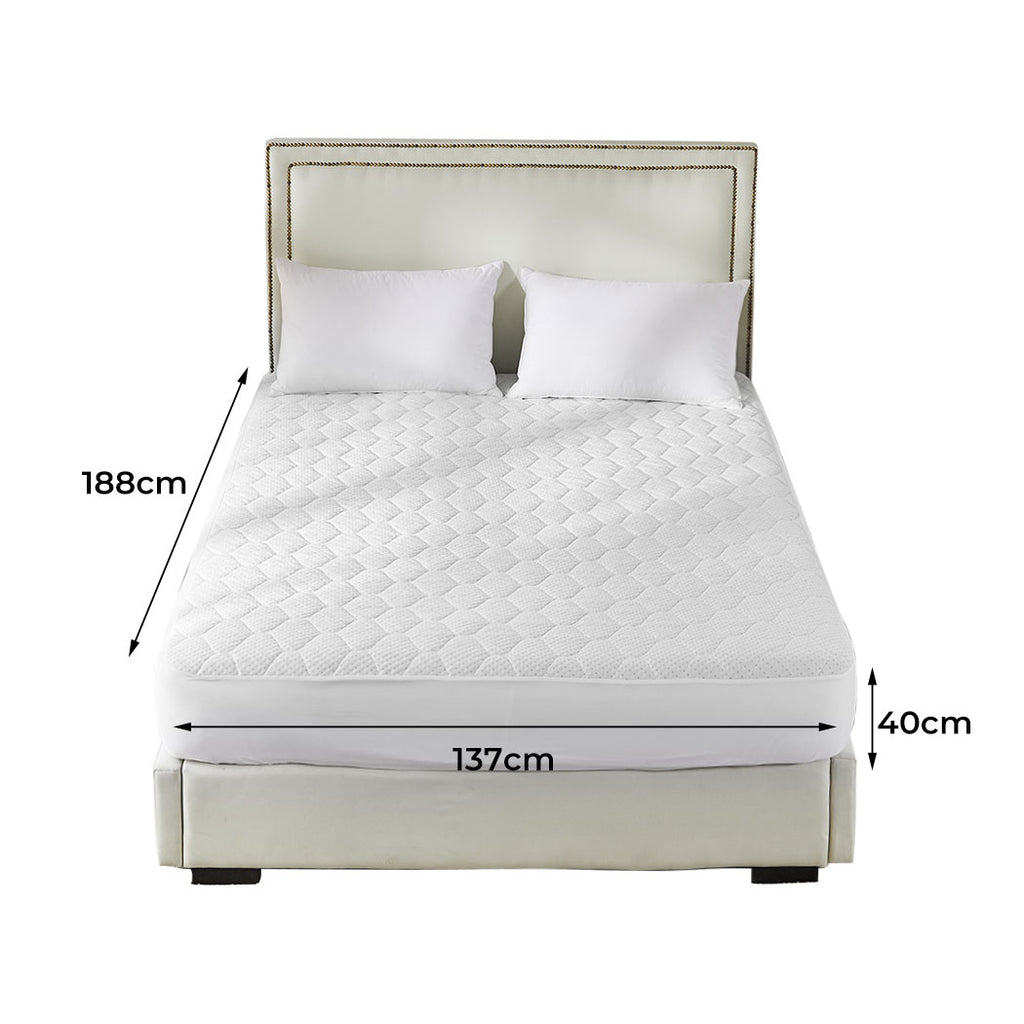 Dreamz Mattress Protector Topper Bamboo Double-1954802845337391106