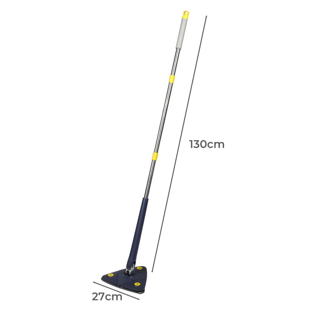 Cleanflo Cleaning Mop Dry Wet Triangle Blue-1954803000895737858
