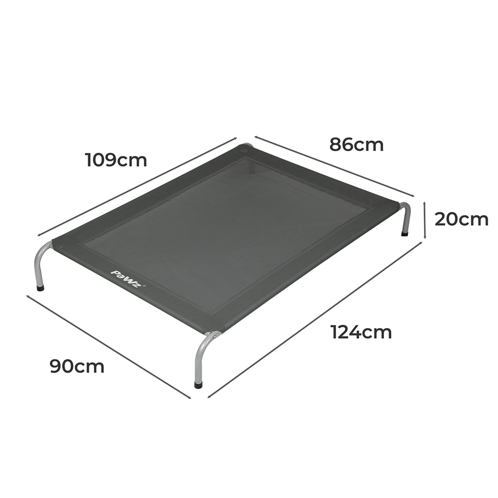 PaWz Elevated Trampoline Pet Bed Dog XL Grey X-Large-1954802574339215362
