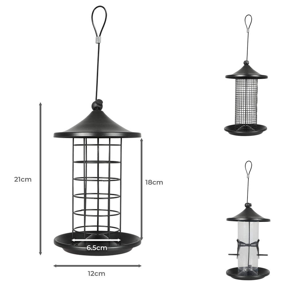 PaWz 3x Bird Feeder Hanging Wild Seed-1954802395577978882