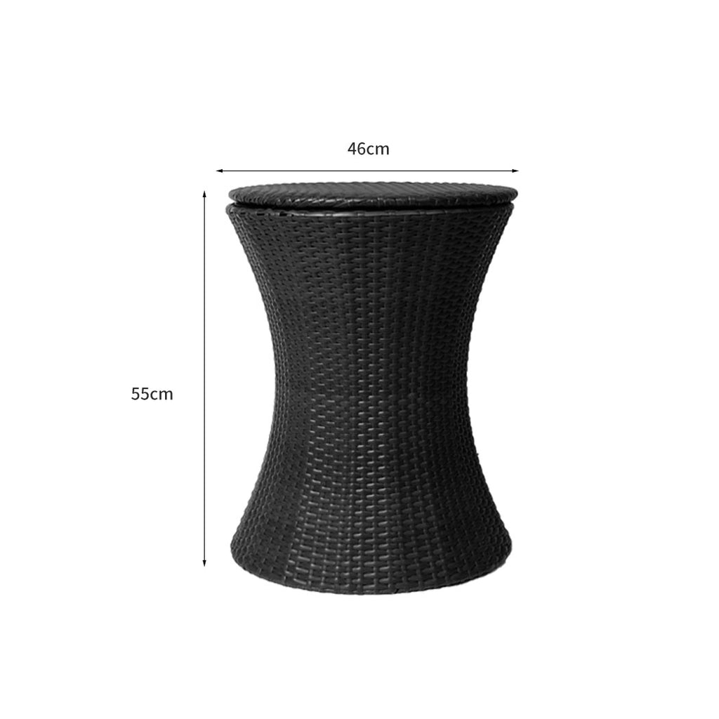 Levede Cooler Ice Bucket Table Bar Outdoor Black-1954802873934155778