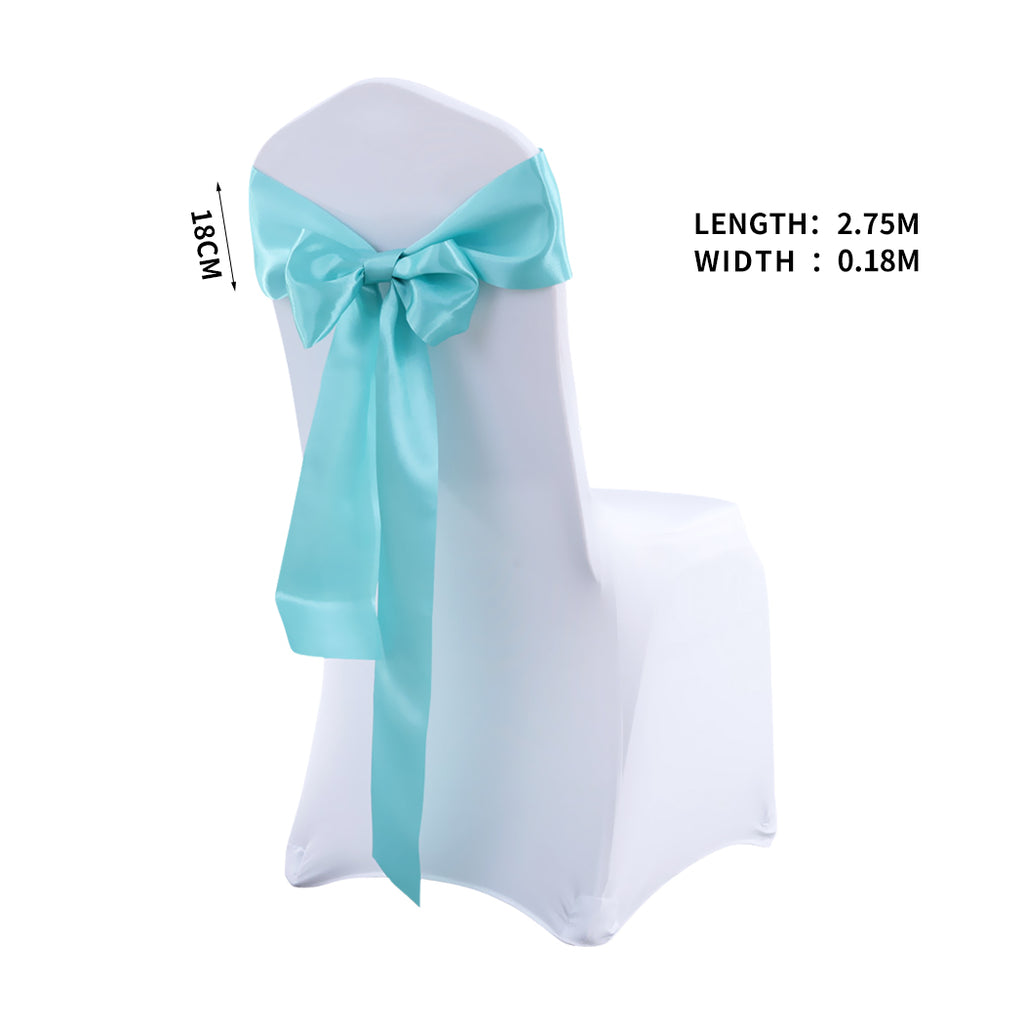 20x Satin Chair Sashes Cloth Cover Wedding Tiffany-1954802694245978114
