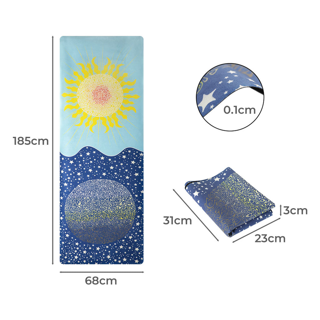 Centra Yoga Mat Foldable Non-Slip Exercise Blue-1954802335632986114