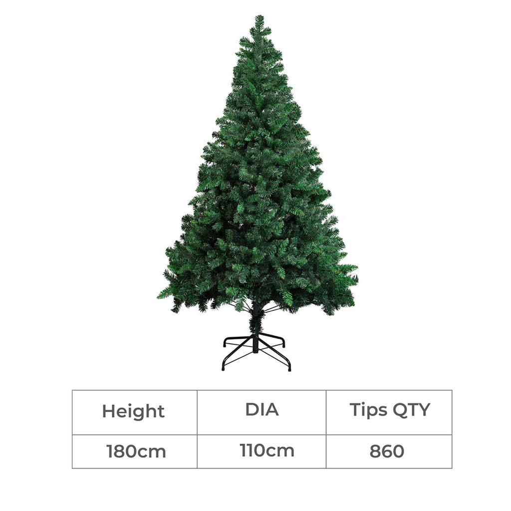 SANTACO 1.8M Christmas Tree with Stand-1954802398920839170