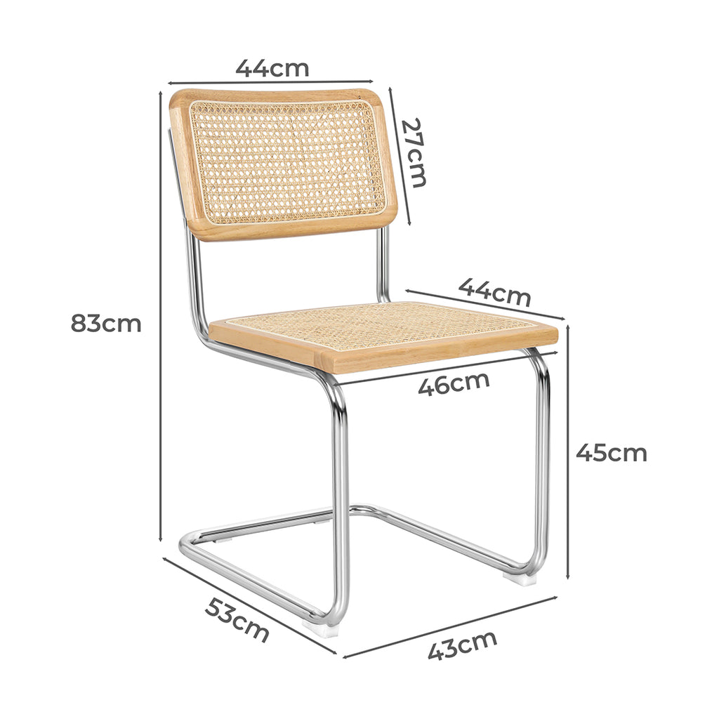 Levede 2x Rattan Chair Dining Chairs-1954802996361695234