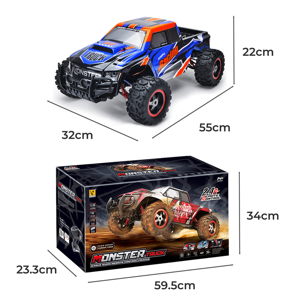 Centra RC Car 1:8 4WD Off-Road Racing Blue-1954802786654883842