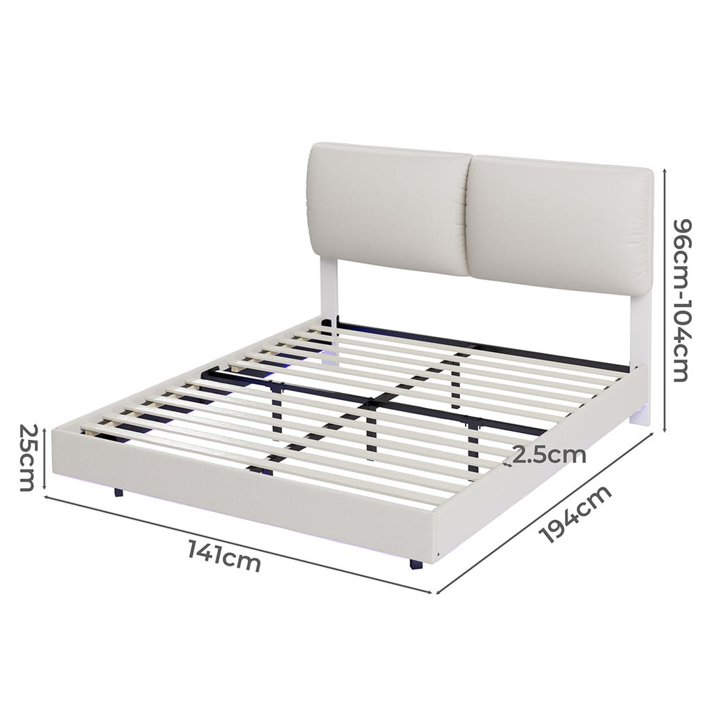 Levede Double Floating Bed Frame-1954802405312958466