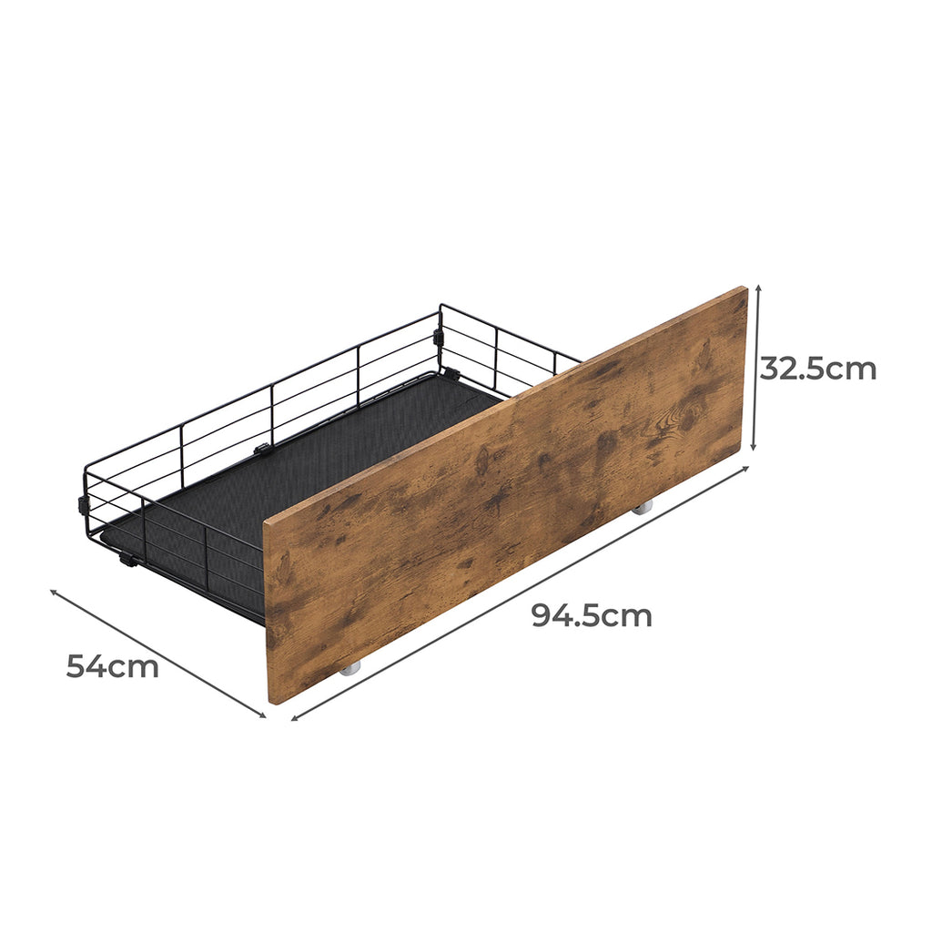 Levede 4 Double Bed Frame Storage Drawers-1954802932503416834