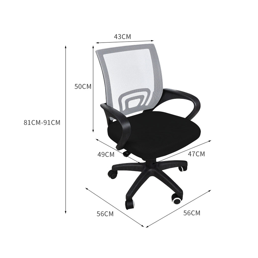 2x Levede Office Chair Gaming Computer Grey-1954802691905556482