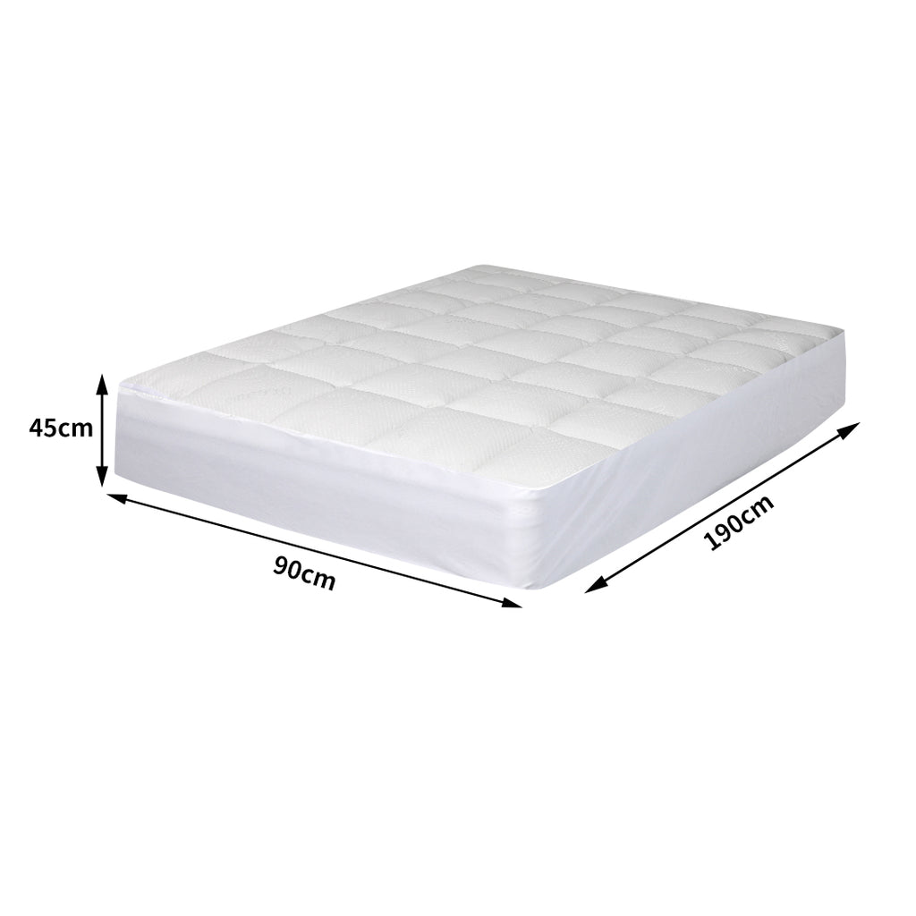 Dreamz Mattress Protector Luxury Topper Single-1954802866745118722