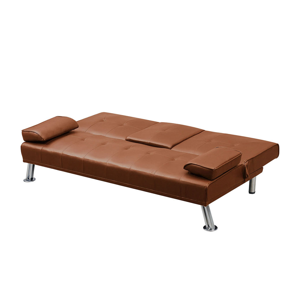 Levede Sofa Bed Adjustable Recliner Brown-1954803010827849731