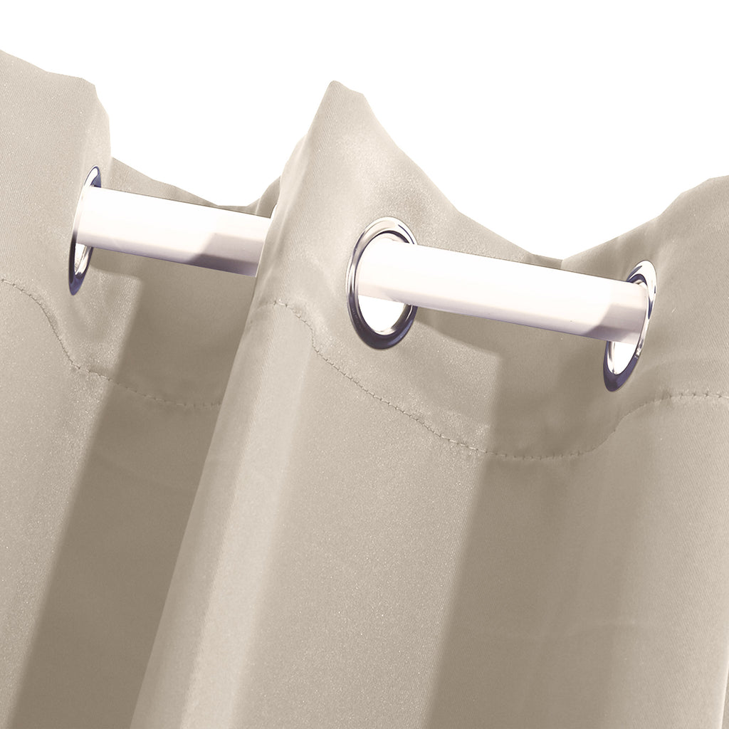 2x Blockout Curtains Panels 3 Layers Beige CD1003-132X213-GR-1954802970528976899