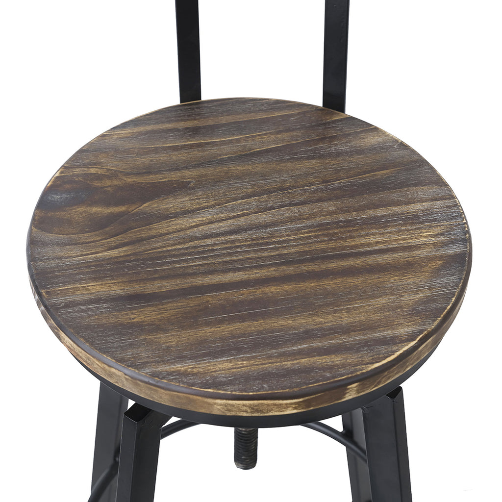 Levede 1x Bar Stool Industrial Adjustable-1954802952325697539