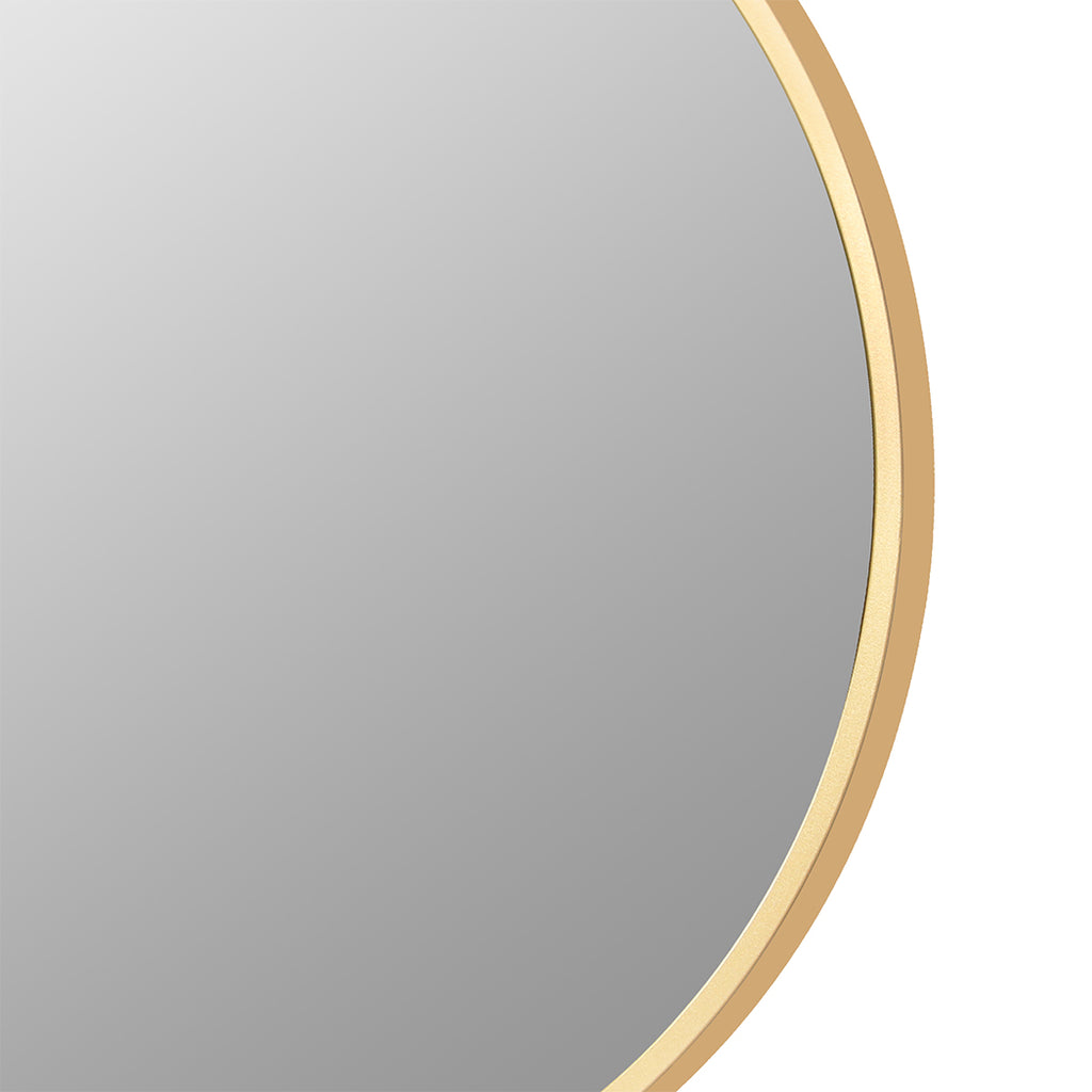 Yezi Wall Mirror Round Bathroom Decor 50cm-1954803007363354627