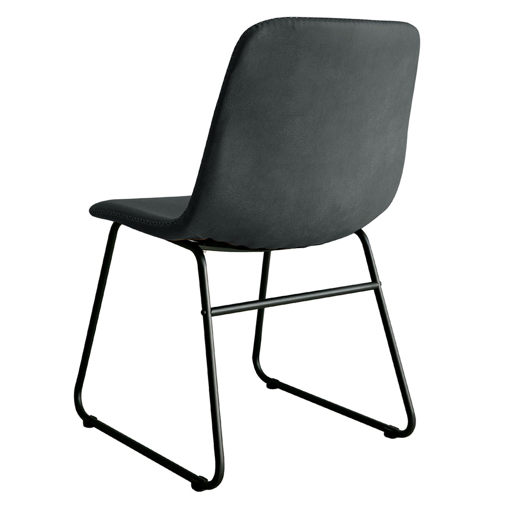 Levede 2x Dining Chairs Kitchen Table Black-1954802996567216131
