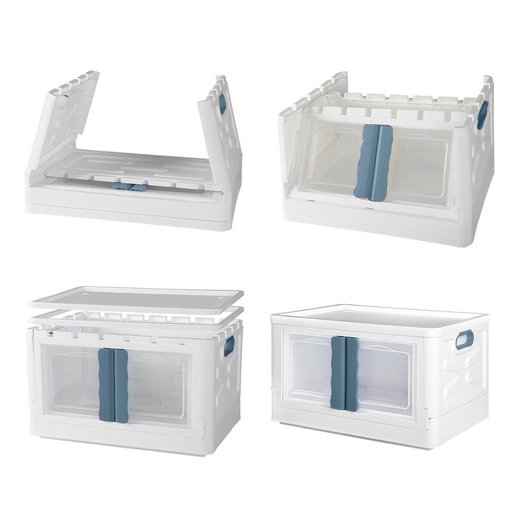 Storage Box Stackable Container 45L Blue-1954802600880771075