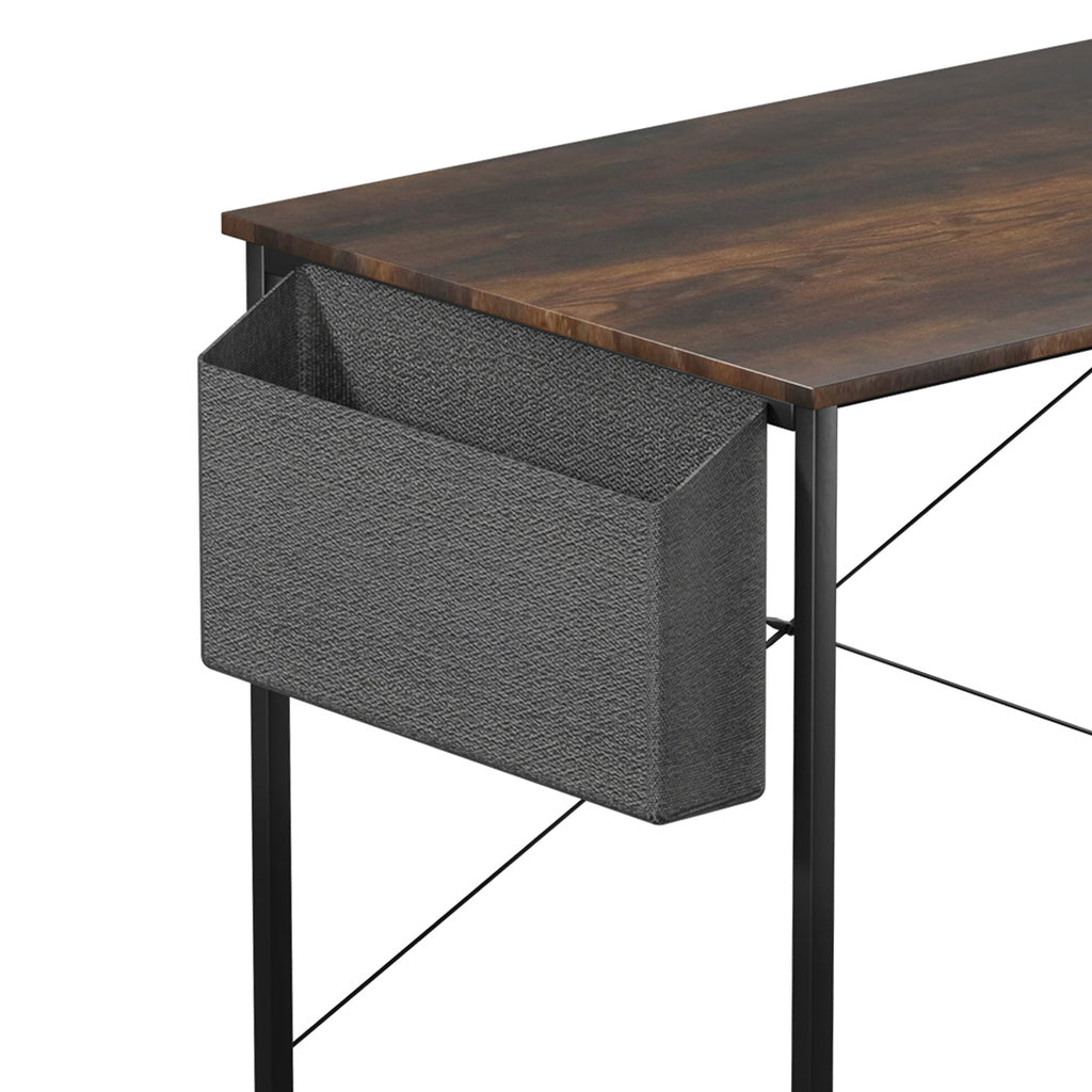 Levede L Shaped Computer Desk Corner Desk Brown-1954802381891964931