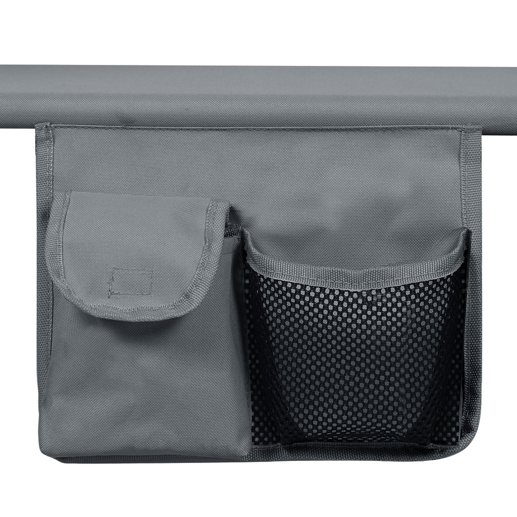 Levede Foldable Lounge Chairs with Canopy Grey-1954802422945812483