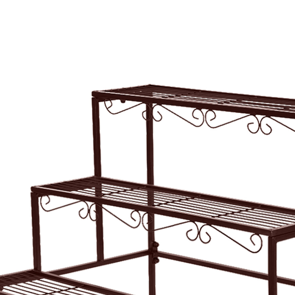 Levede Plant Stand 3 Tier Rectangle-1954802658560839683