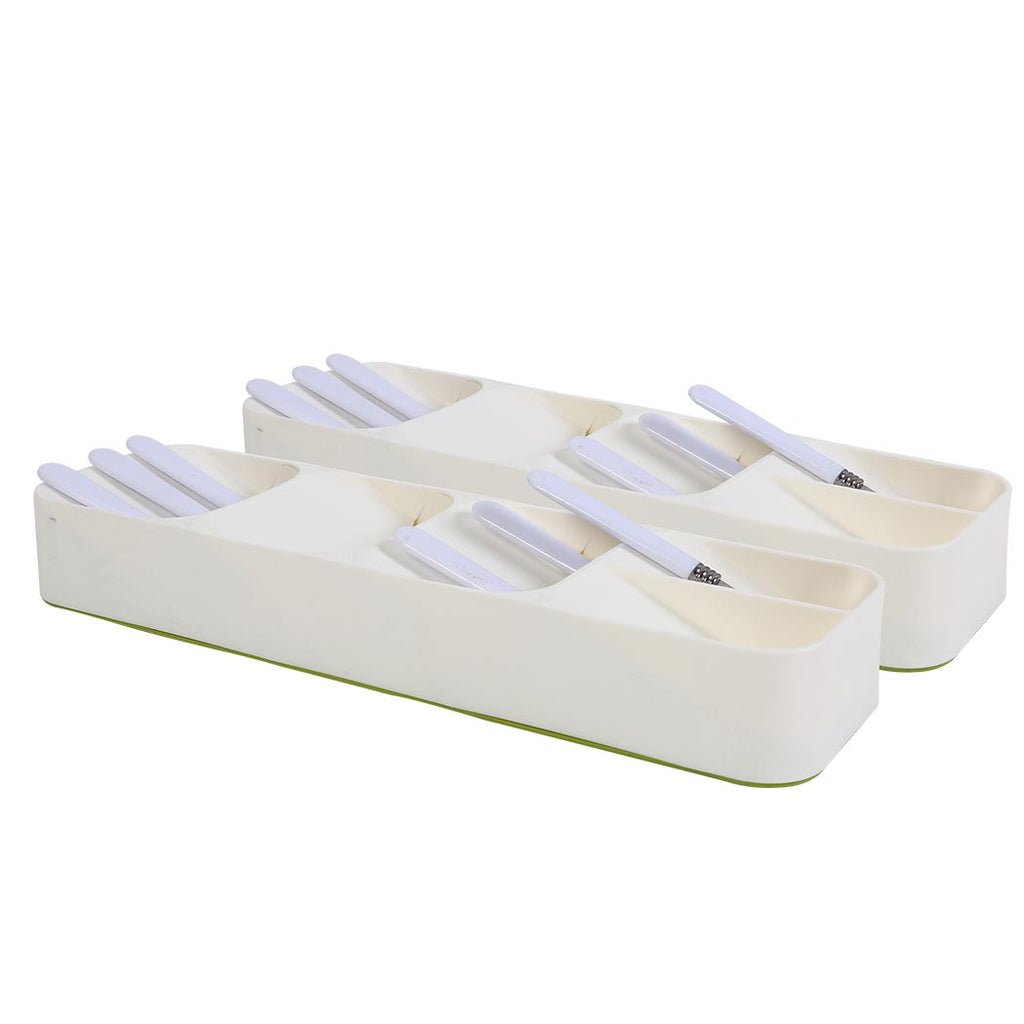 2x Cutlery Organiser Drying Tray Kitchen-1954802799418150915