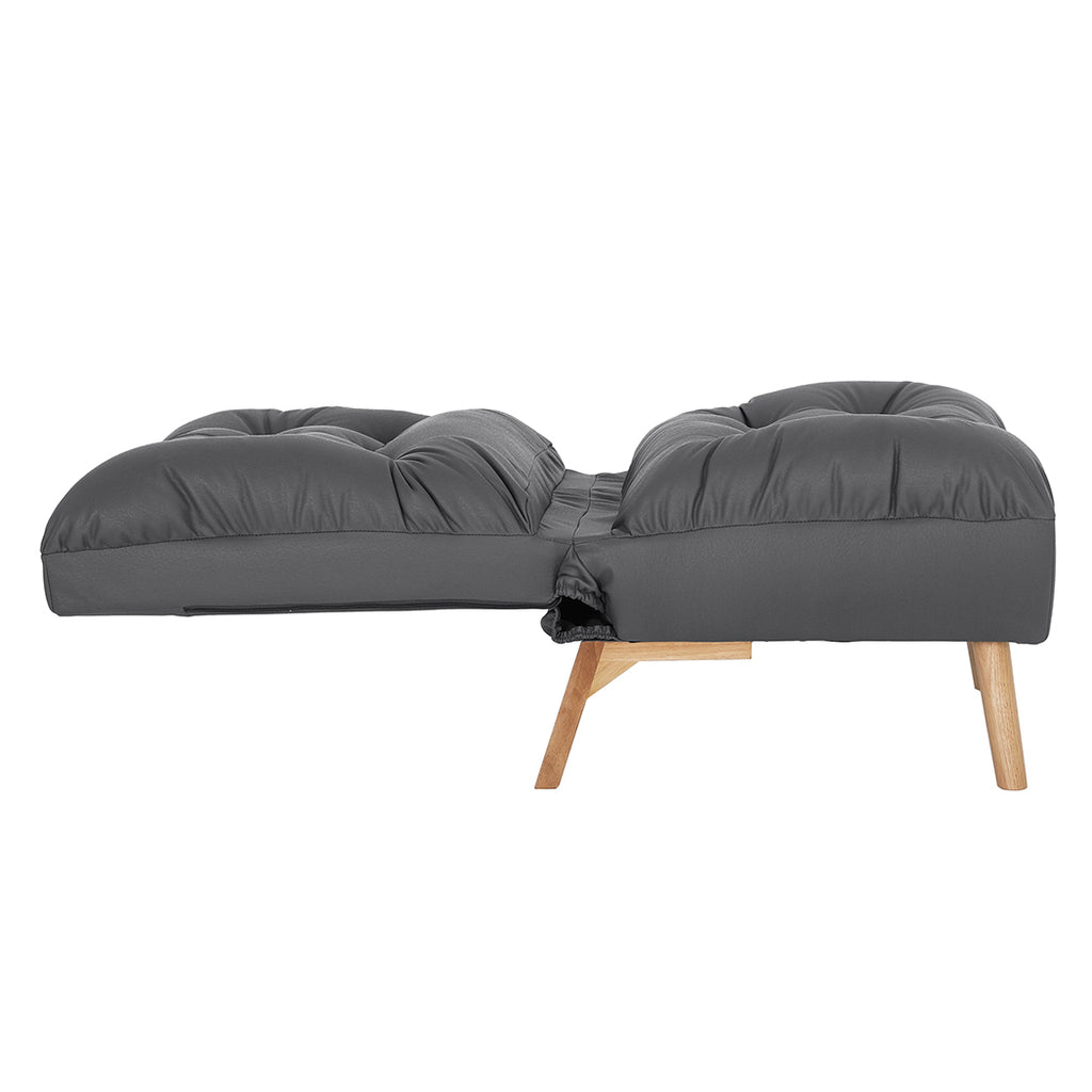 Levede Accent Chair Sofa Recliner Adjustable Grey-1954802893047599107