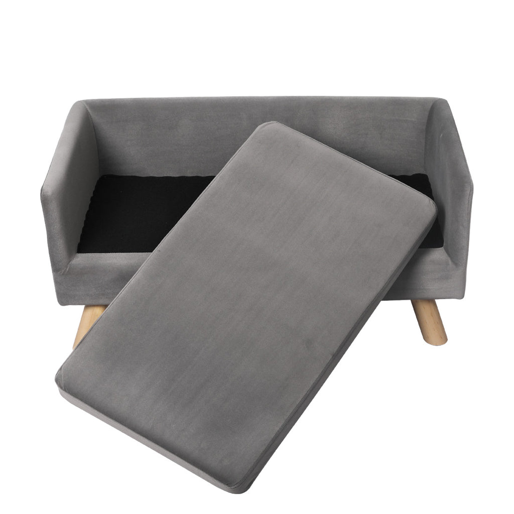 PaWz Pet Sofa Bed Dog Warm Soft Lounge Grey-1954802551631253507
