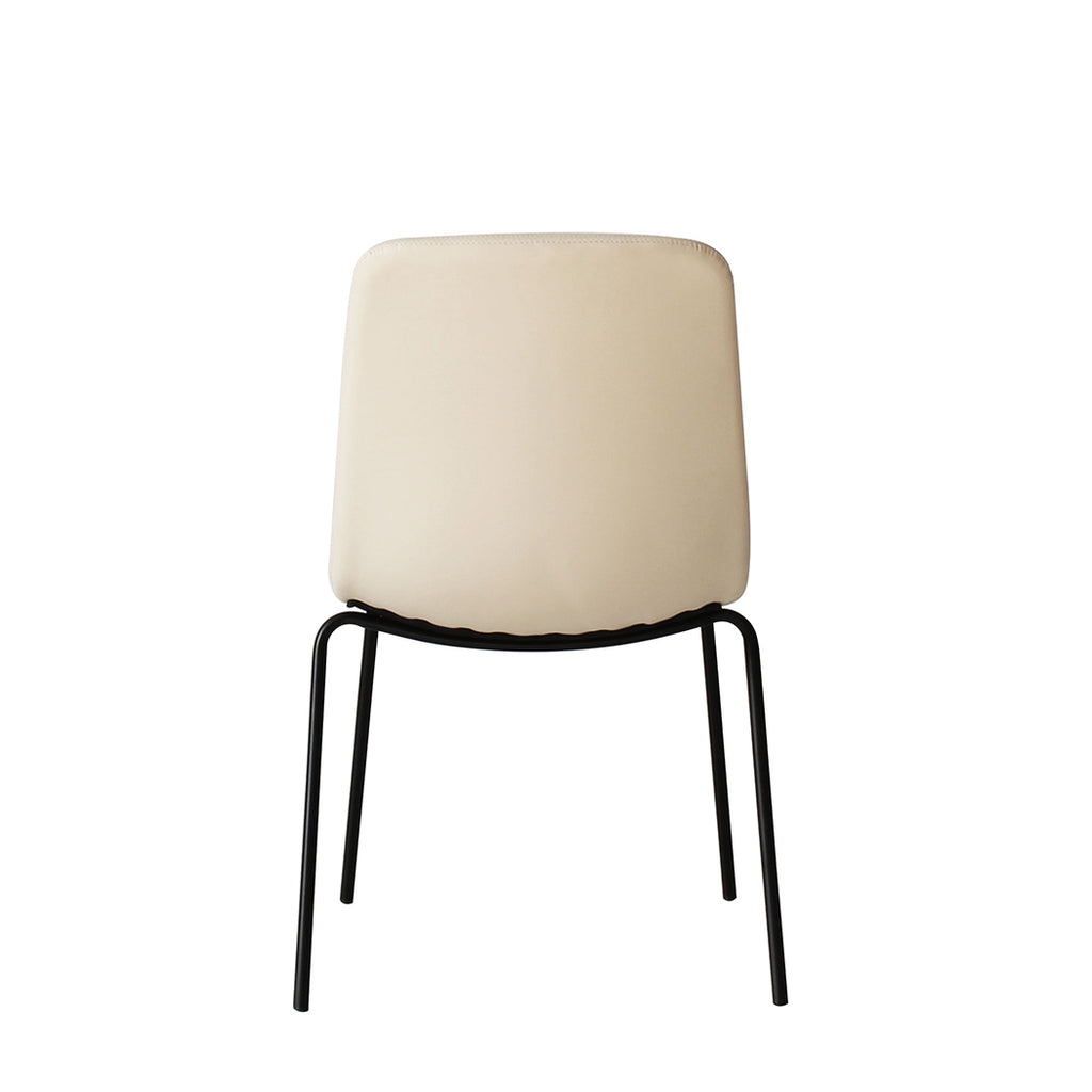 Levede Stackable Dining Chairs Kitchen Beige-1954802990800048131