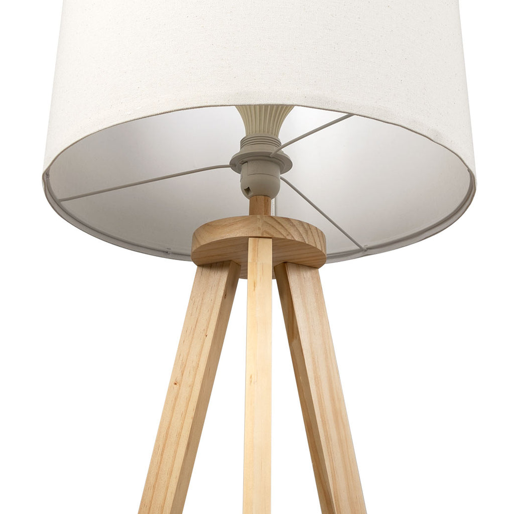EMITTO Tripod Floor Lamp with Shelf-1954802835845681156