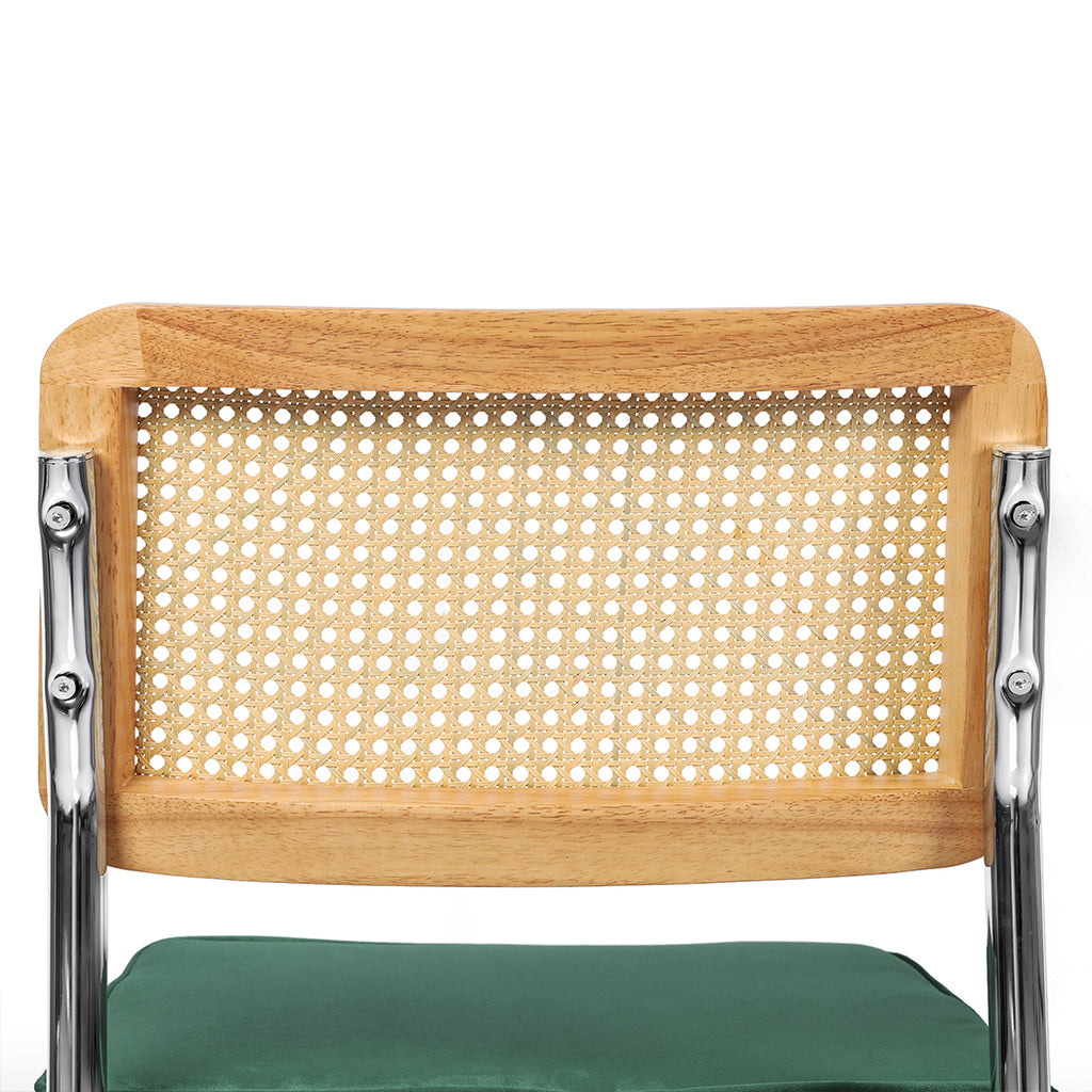 Levede 2xRattan Chair Dining Chairs Green-1954802996143591428
